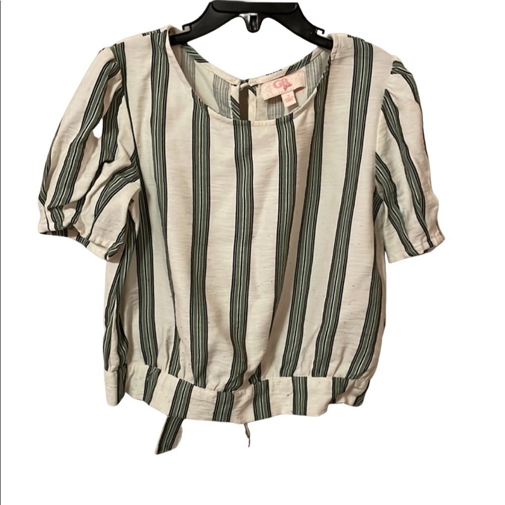 GB Girls Striped Girls Blouse Size Small